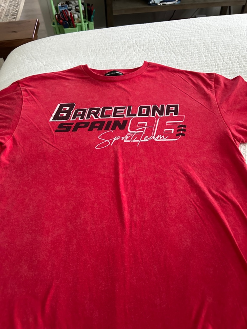 Streetwear Society Red Barcelona Spain 96 Graphic Tee